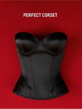 Black Satin Corset
